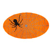 Spiderweb Hooked Oval Rug-24