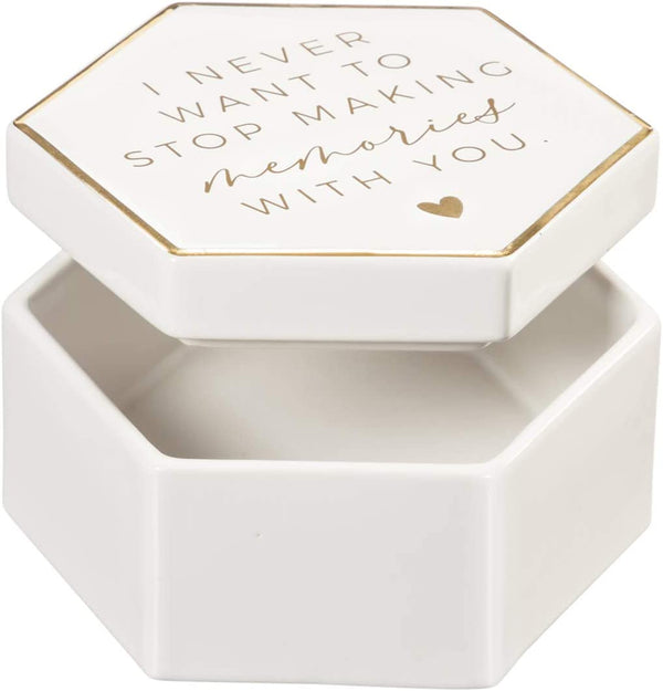 Wedding Day Décor, "Making Memories with You" Ceramic Keepsake Box