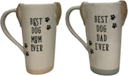 Ceramic Dog Mugs, Best Dog Mom/Dad,14 Ounces