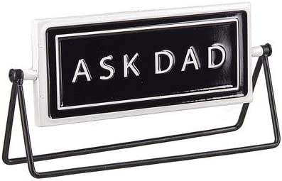 Ganz Embossed Spinning Sign, Black and White