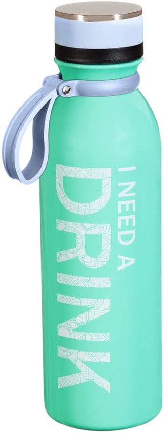 "I Need A Drink" Stainless Steel Water Bottle, 20 Ounces