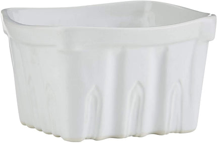 Porcelain Berry Basket, Small, White