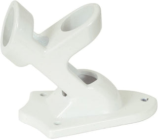 White 2 Position Flag Pole Bracket for House Flags
