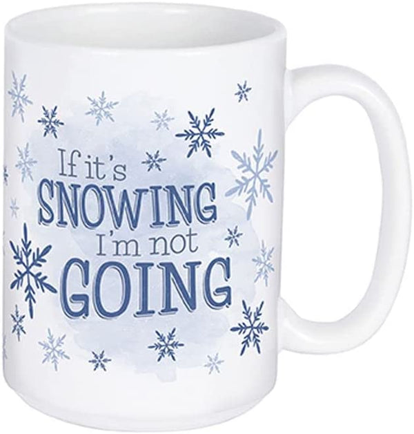 "Snowing Not Going" Boxed Mug, 5.25-inch Length, 15 oz., Ceramic
