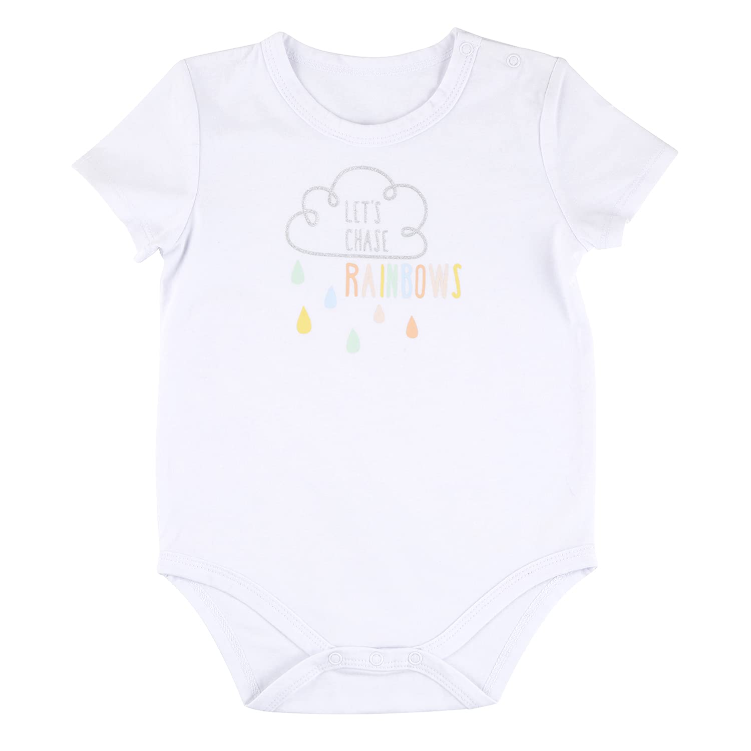 Let's Chase Rainbows Snapshirt, Fits 6-12 Months