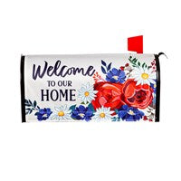 Patriotic Welcome to Our Home Sublimated Mailbox Cover