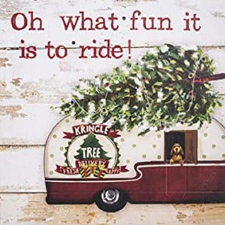 Santa's Ride Light Up Wall Plaque