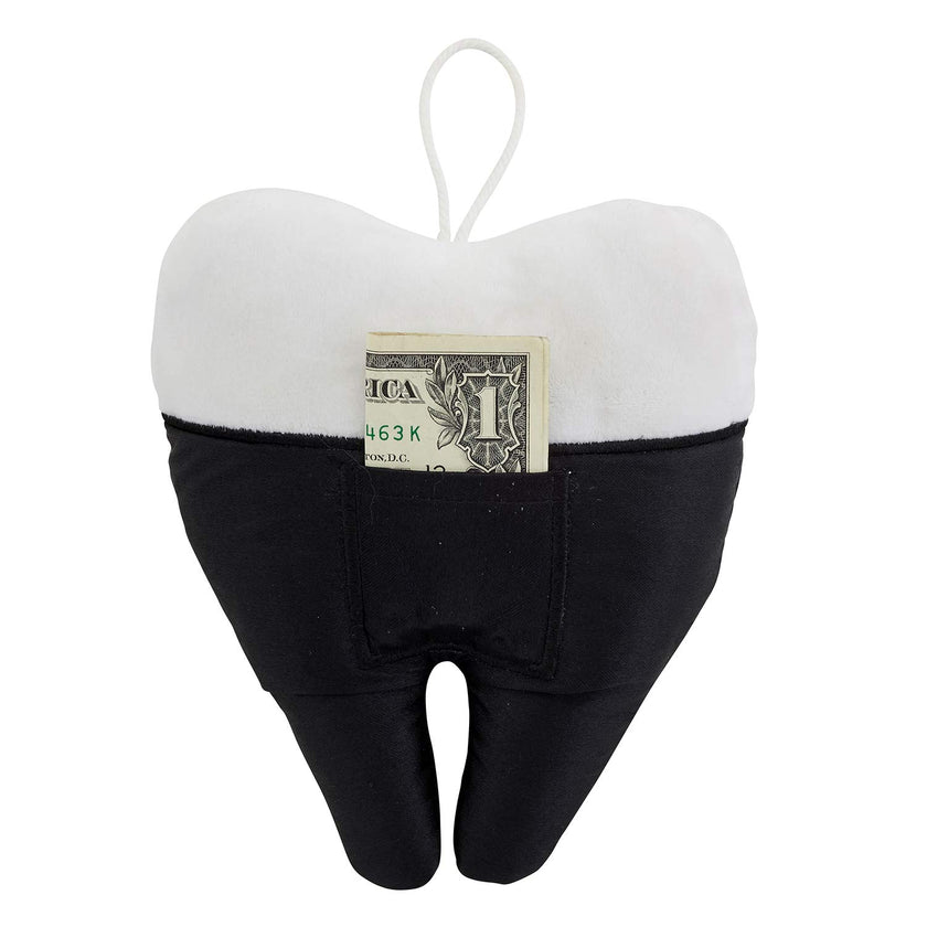 Plush Tooth-Shaped Fairy Pillow