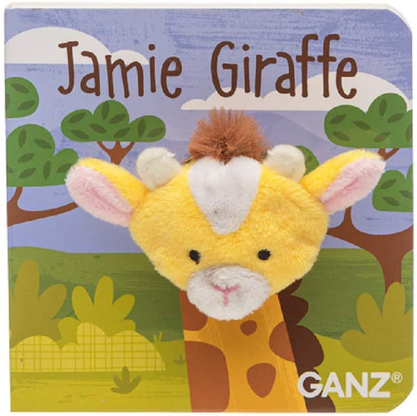 Jamie Giraffe Finger Puppet Book, 4.25-inch Square