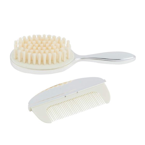 Silver-Plated Keepsake Brush + Comb Set