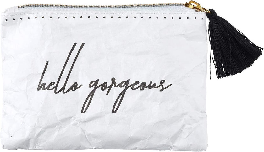 Lili + Delilah Waterproof Coin Purse with Tassel Pull, 5.75 x 4-Inches, Hello Gorgeous - F2724