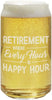Retirement 15-ounce Beer Can Shaped Glass