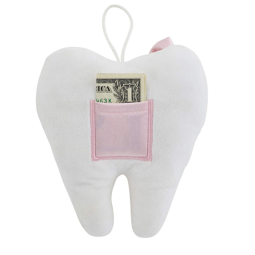 Plush Tooth-Shaped Fairy Pillow