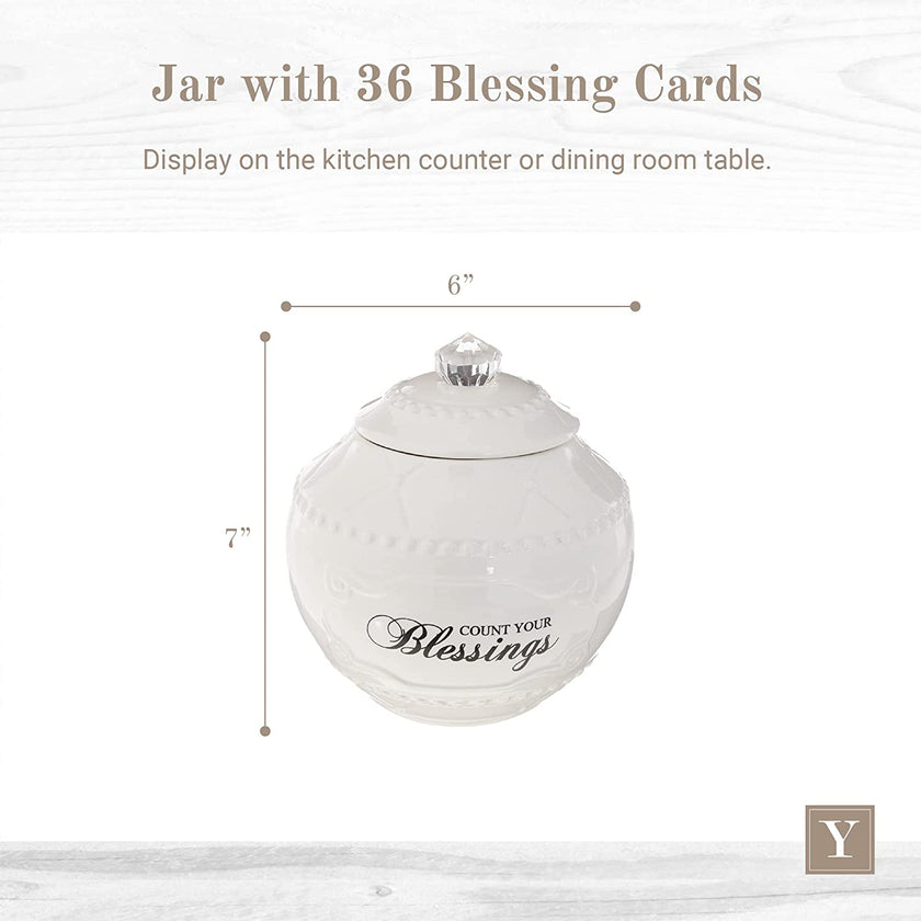 Ceramic Blessing Jar with Blessing Cards