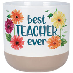 Best Teacher Ever Planter