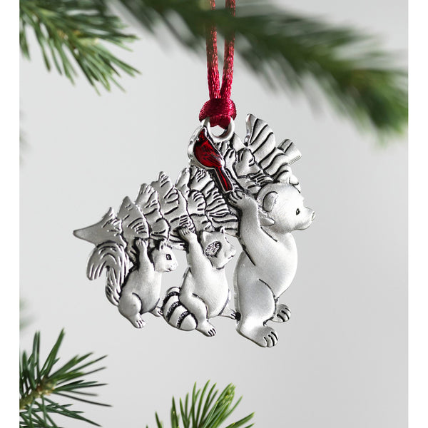Solid Pewter Christmas Tree Ornament-6 Styles