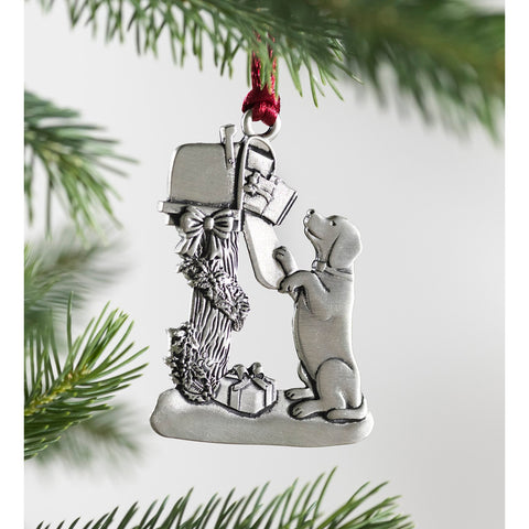 Solid Pewter Christmas Tree Ornament-6 Styles