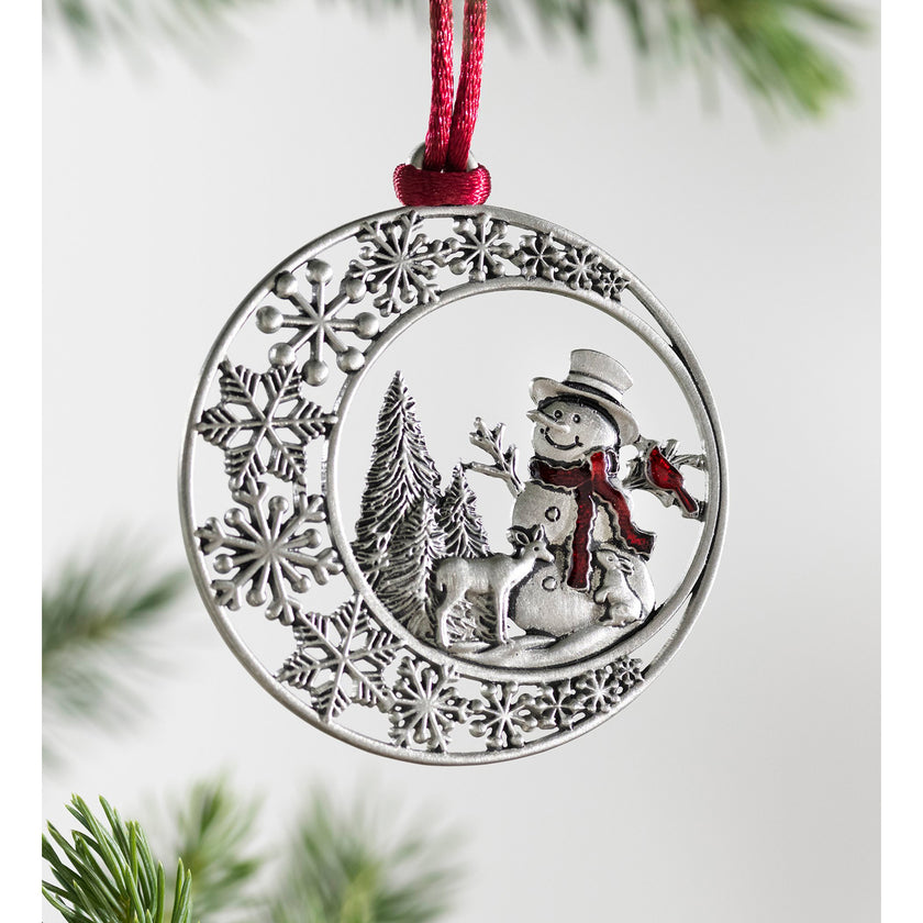Solid Pewter Christmas Tree Ornament-6 Styles