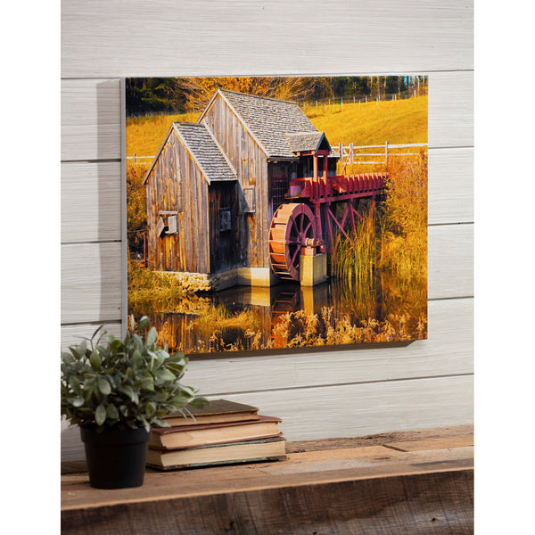 20"x16" Old Cabin Photography on Metal Wall Art