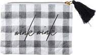 Lili + Delilah Waterproof Coin Purse with Tassel Pull, 5.75 x 4-Inches, Lashes