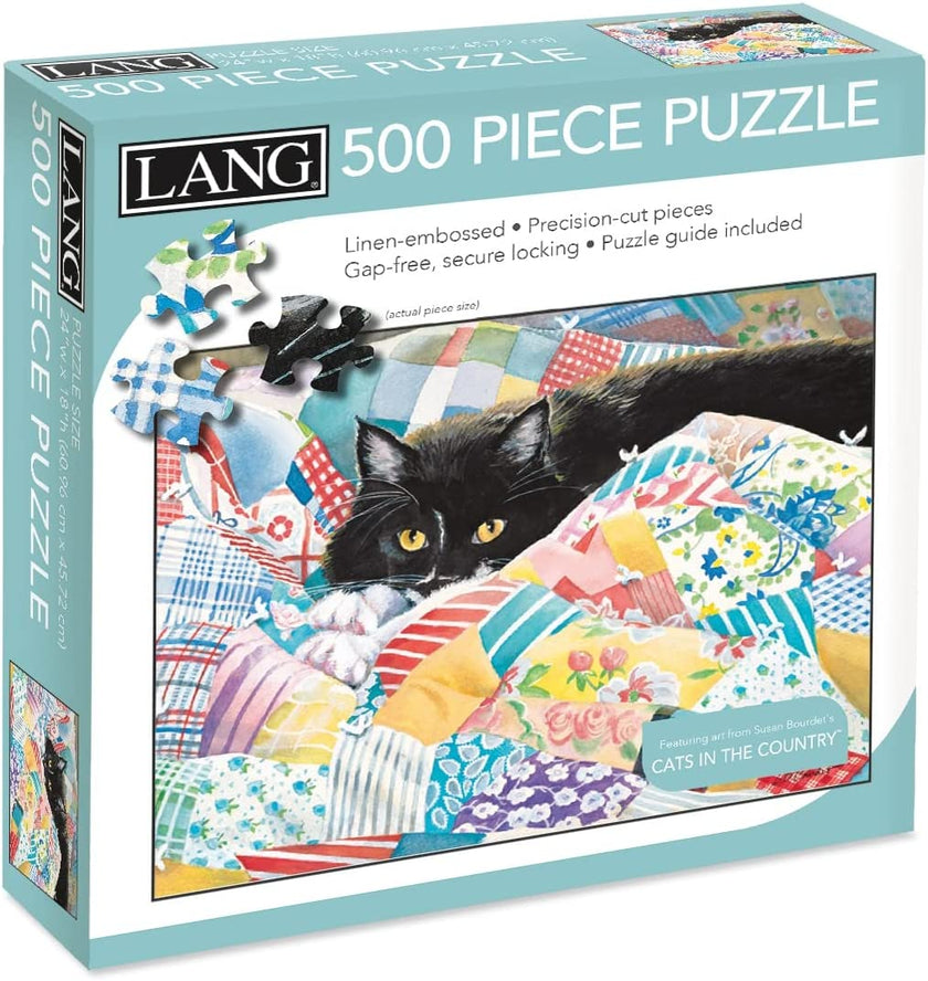 Perfect Timing Puzzles Grandma's Quilt 500 Piece Puzzle