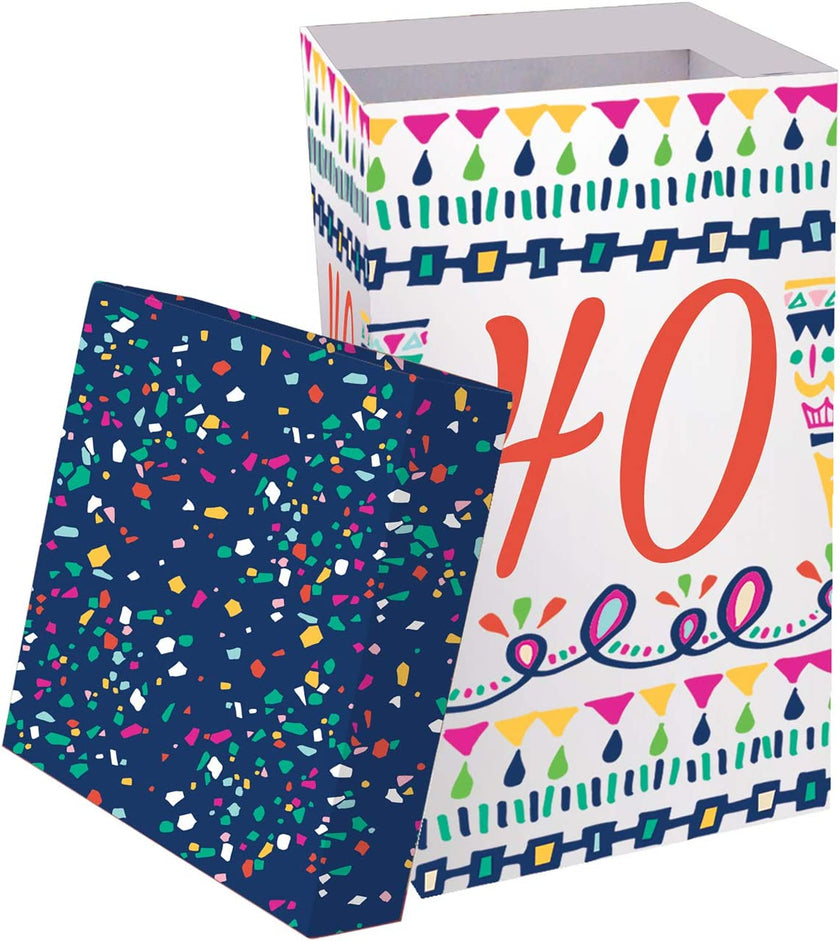 40th Birthday Color Changing Wine Glass - 3 x 3 x 10 Inches