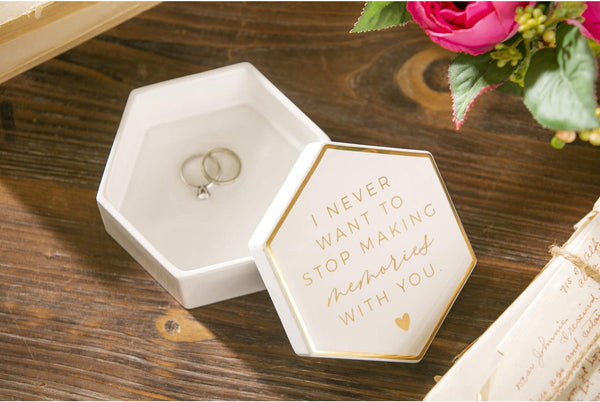 Wedding Day Décor, "Making Memories with You" Ceramic Keepsake Box