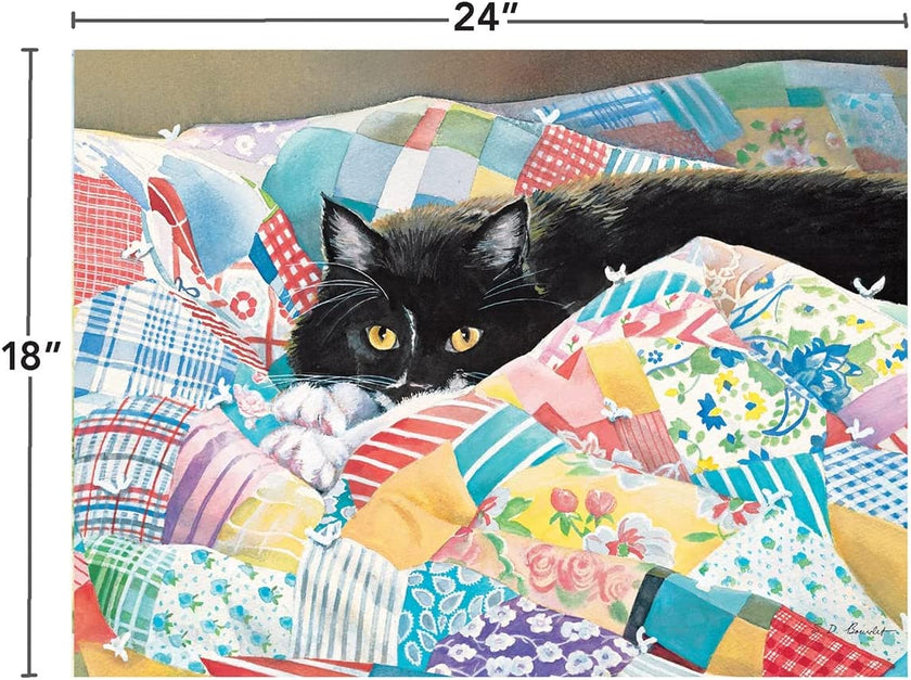 Perfect Timing Puzzles Grandma's Quilt 500 Piece Puzzle