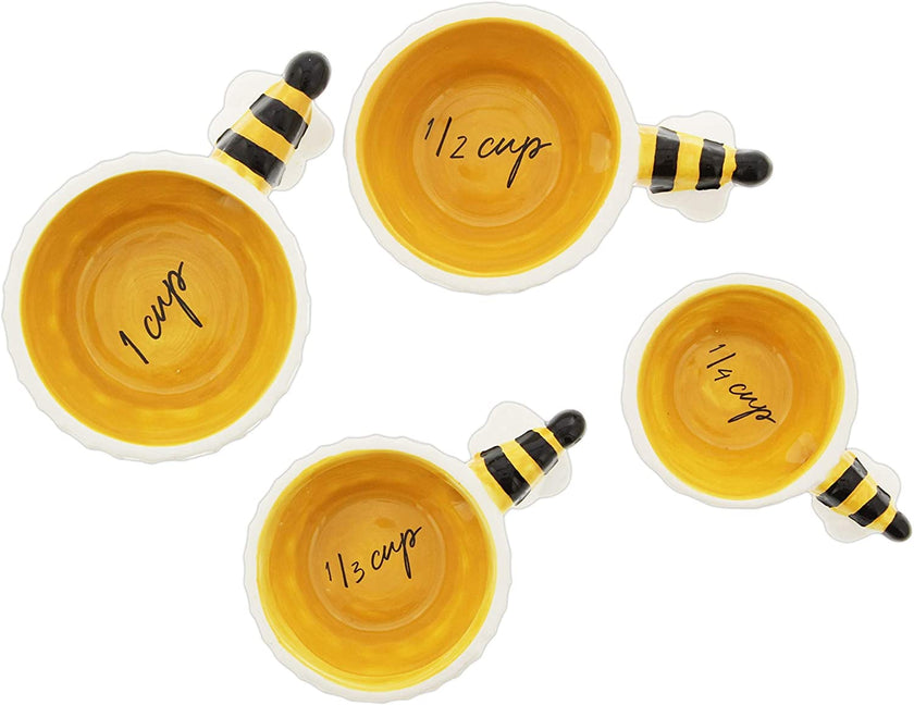Bee & Honeycomb Ceramic Measuring Cup Set