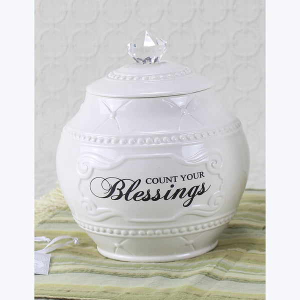 Ceramic Blessing Jar with Blessing Cards