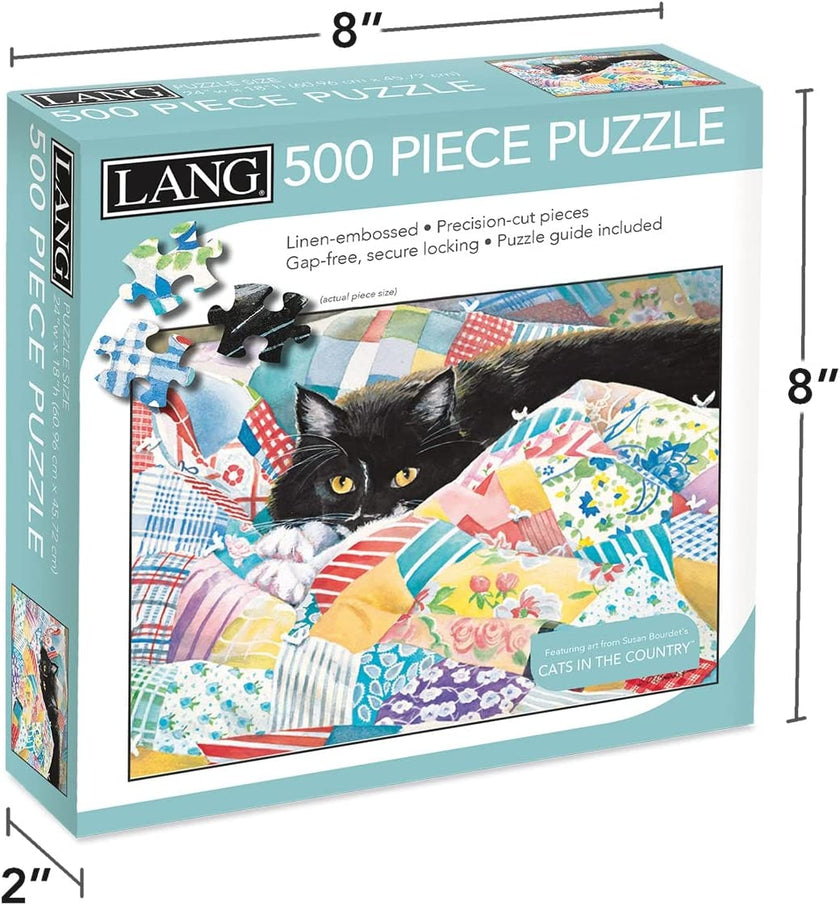 Perfect Timing Puzzles Grandma's Quilt 500 Piece Puzzle