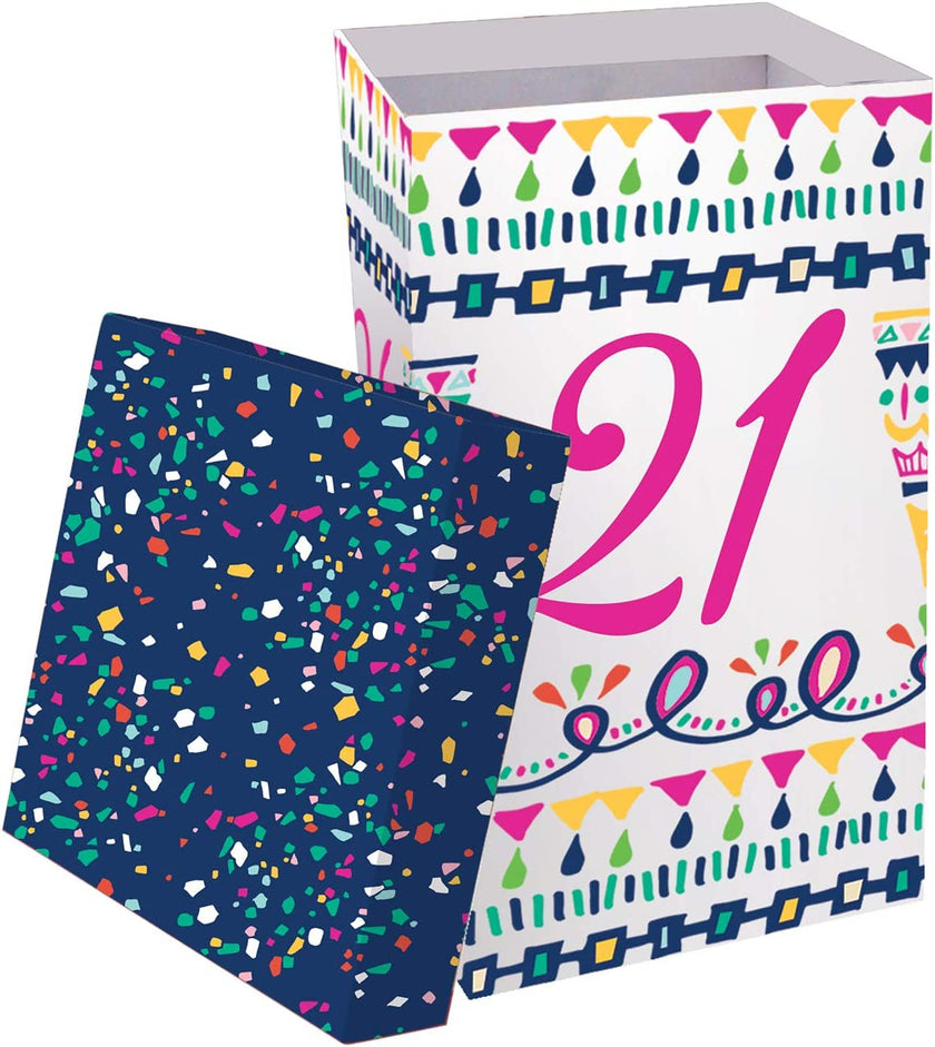 21st Birthday Color Changing Wine Glass - 3 x 3 x 10 Inches