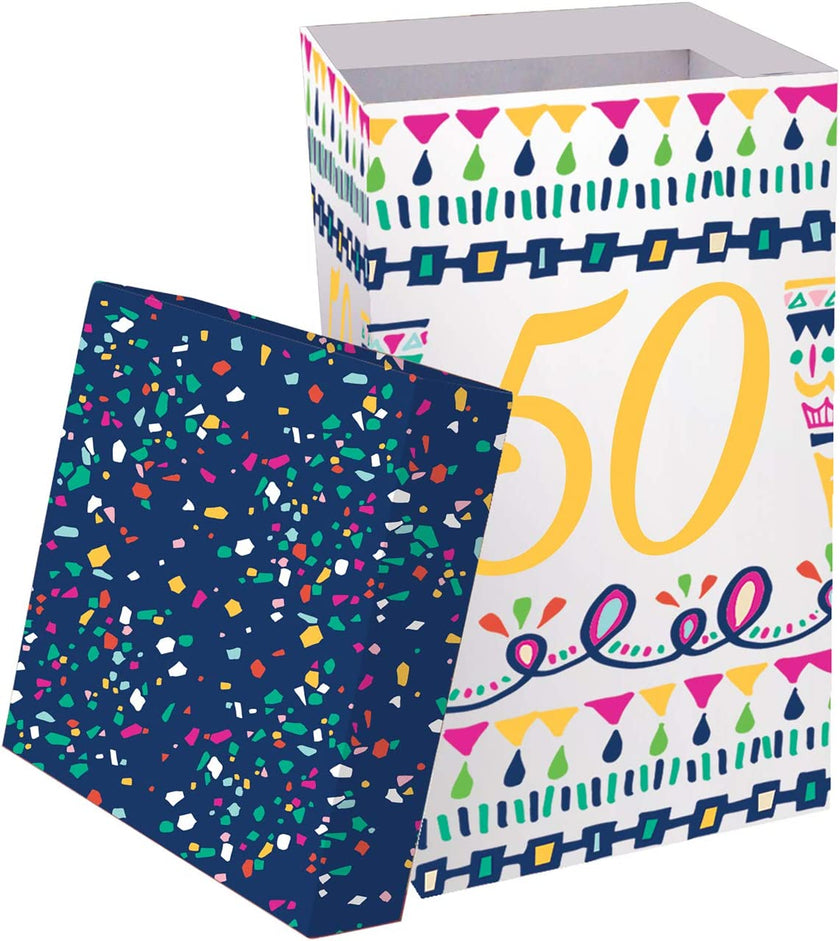 50th Birthday Color Changing Wine Glass - 3 x 3 x 10 Inches