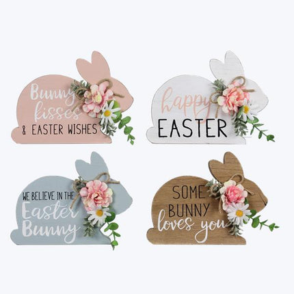 Wooden Bunny Tabletop Sign