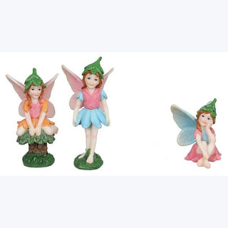 Resin Garden Cottage Flower Fairy Figure