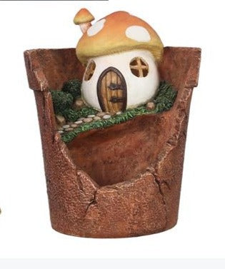 LED Resin Decorative Gnome House