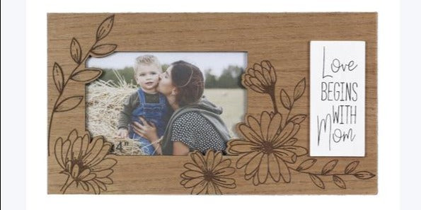 Mom Laser Cut/Engraved 4X6 Picture Frame