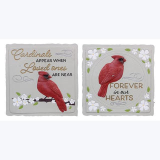 Cement Memorial Cardinal Garden Stepping Stone