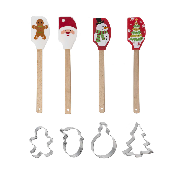Christmas Spatula with Matching Cookie Cutter-2 Piece Set