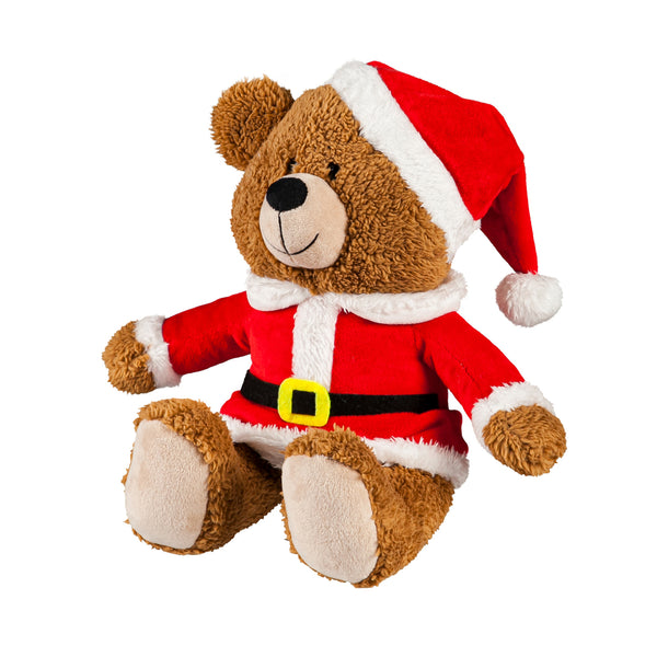 10" Plush Santa Bear