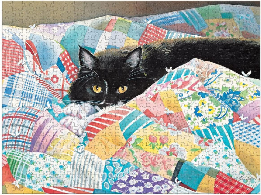 Perfect Timing Puzzles Grandma's Quilt 500 Piece Puzzle