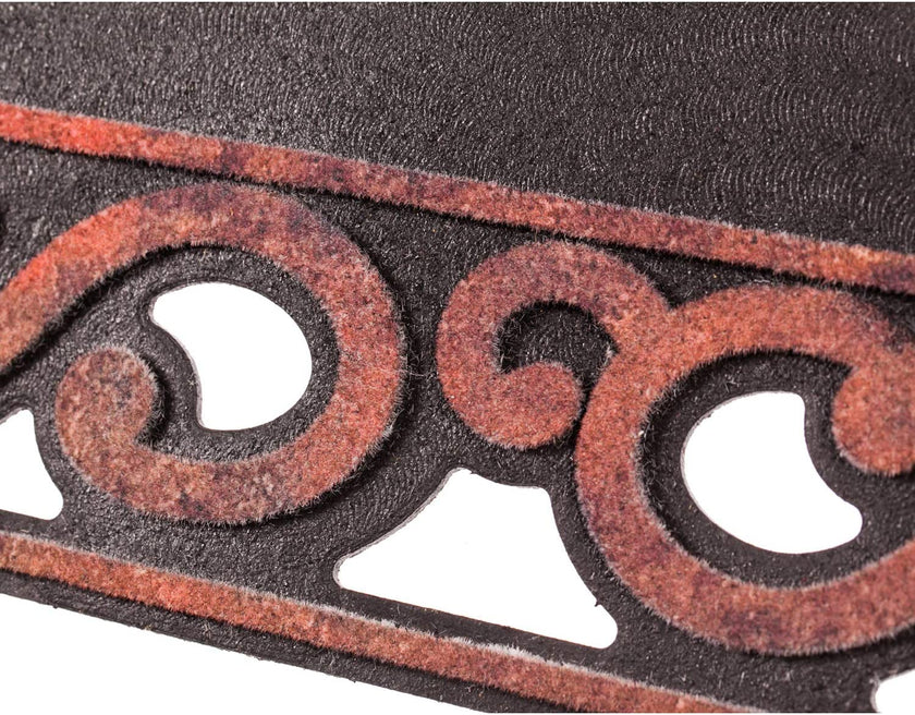 Brown Scroll  Sassafras Switch Welcome Mat Tray, 32