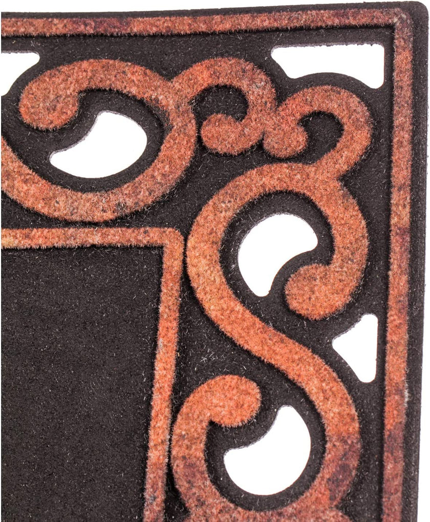 Brown Scroll  Sassafras Switch Welcome Mat Tray, 32