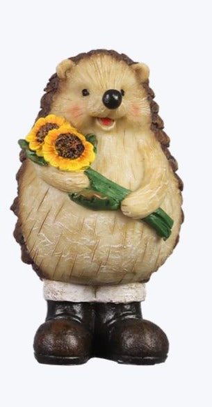 Standing Resin Hedgehog Figurine
