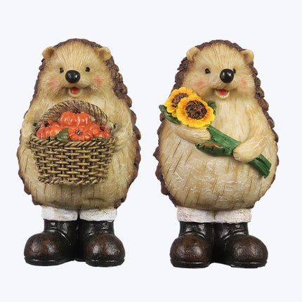 Standing Resin Hedgehog Figurine