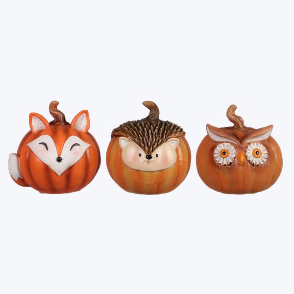 Resin Pumpkin Animals