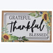 Wooden Thankful, Grateful, Blessed Wall Sign