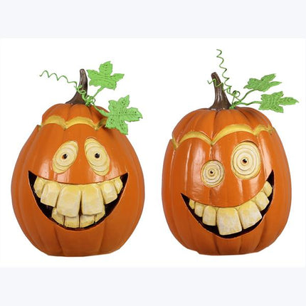 Resin Fun & Freaky Pumpkin Figurine