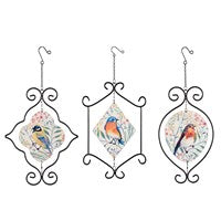 Glass Bird Windspinner Hanging Décor