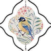 Glass Bird Windspinner Hanging Décor